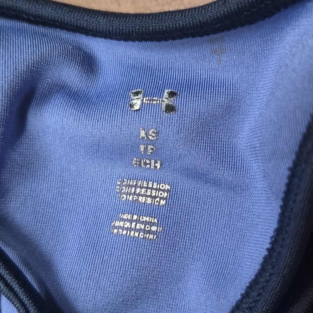 Women's Under Armour Project Rock Sports Blue Compression XS - Picture 4 of 9